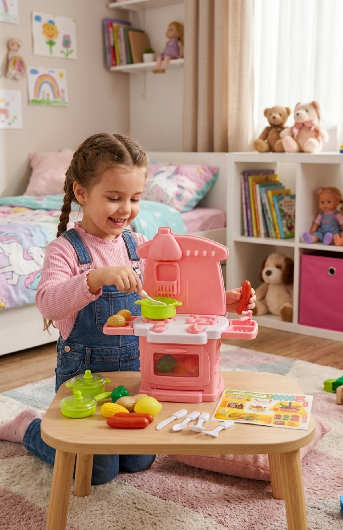 Cocina Infantil Kid Connection Con Accesorios Juguete Niños