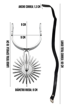 Par De Espuelas Chilenas Con Rodaja De 8cm Y Correas Cuerina