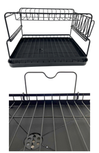 Secaplatos Escurridor De Platos 2 Pisos Simplit Acero Negro