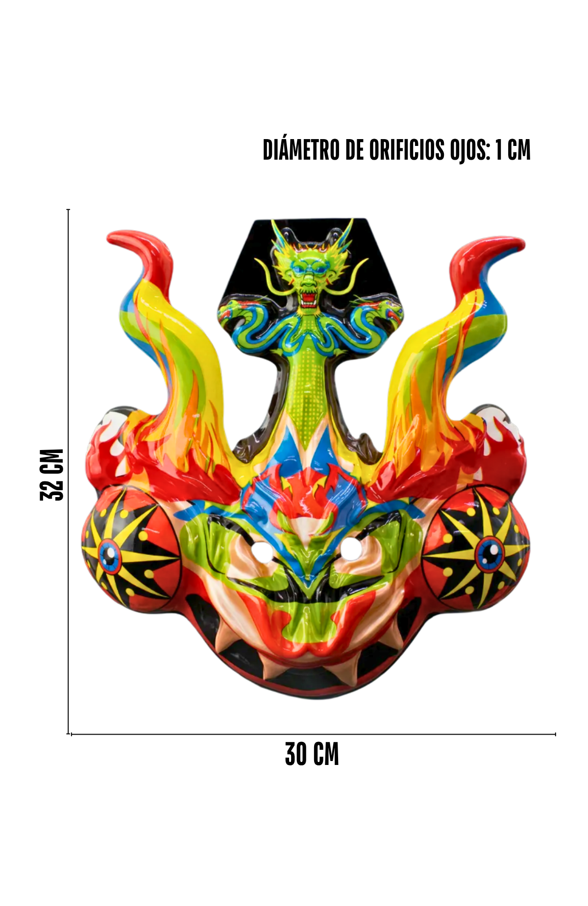 Pack 5 Máscaras La Tirana Diablada Traje Típico Baile Fiestas