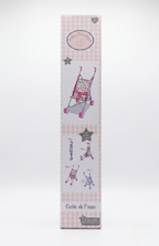 Coche De Juguete Para Muñecas Paseador Plegable Rosa