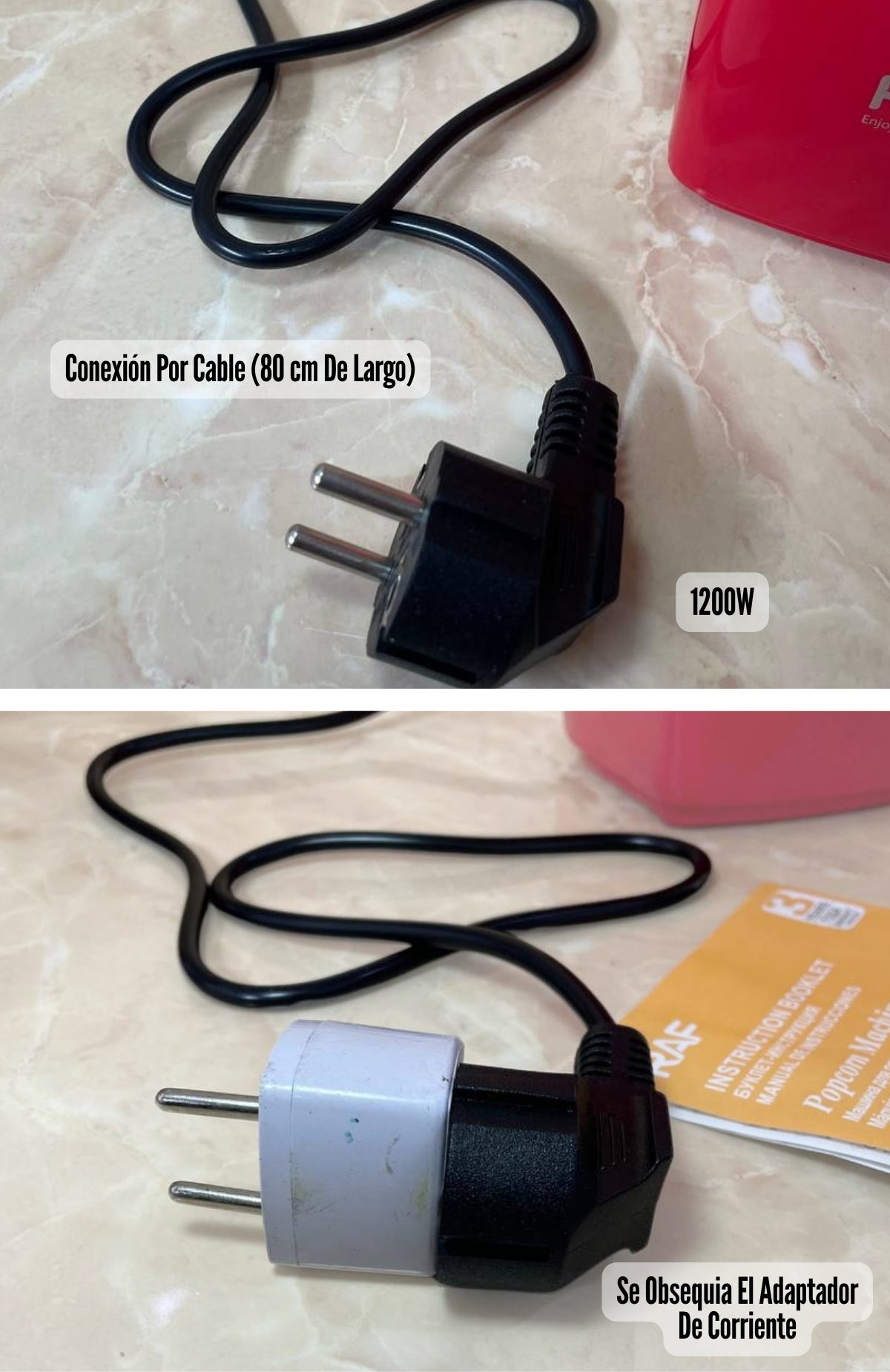 Máquina Para Hacer Cabrita Eléctrica Raf Con Adaptador 1200w
