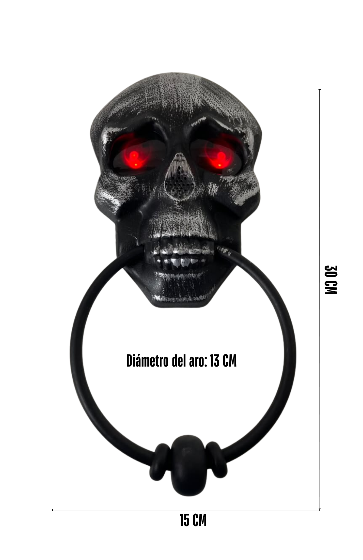 Timbre Para Puerta Calavera Decoración Fiesta Halloween