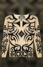 Polera Color Piel Con Tatuajes Para Baile Típico Pascuense