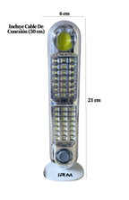 Lámpara Emergencia Solar Y Recargable Irm Led + Cable 50 Cm