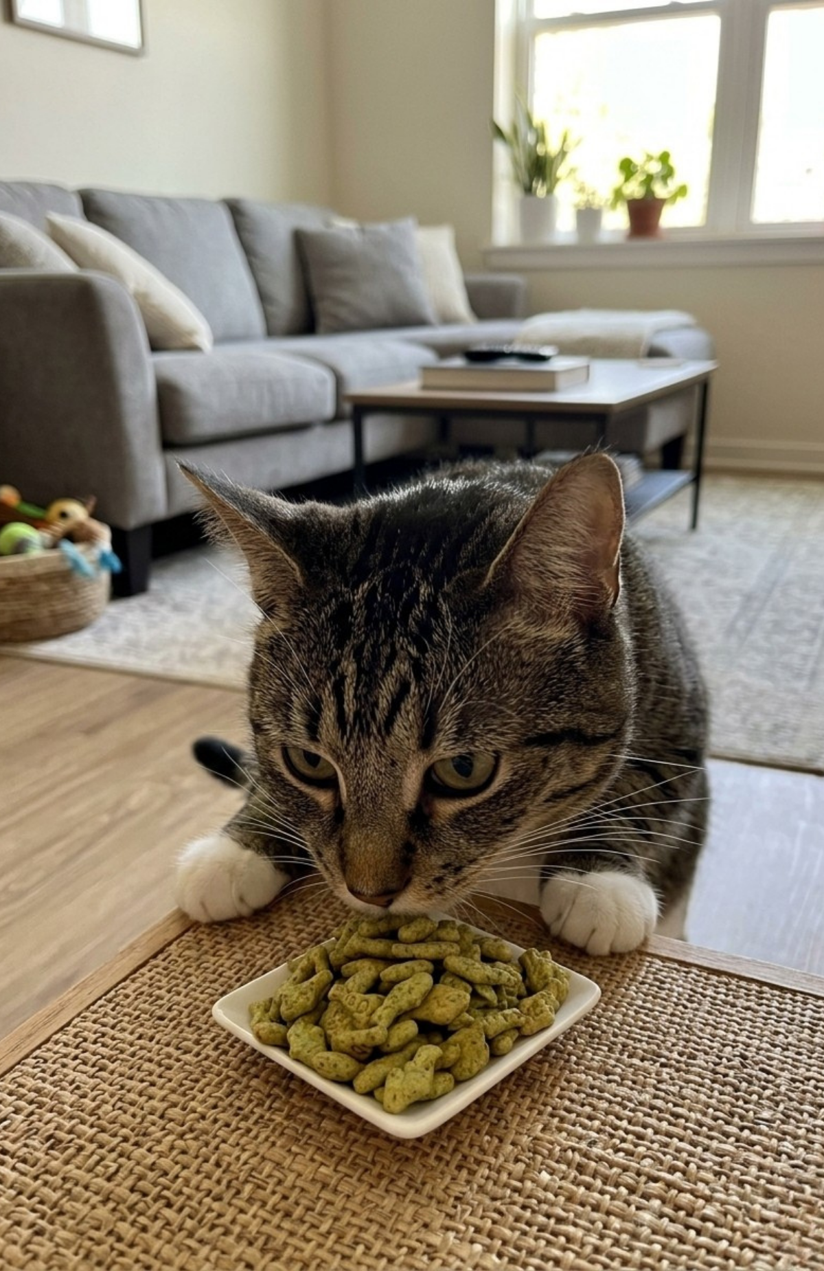 Pack 6 Snack Bioline Para Gato Con Catnip Y Salmón / Bacalao 80 G