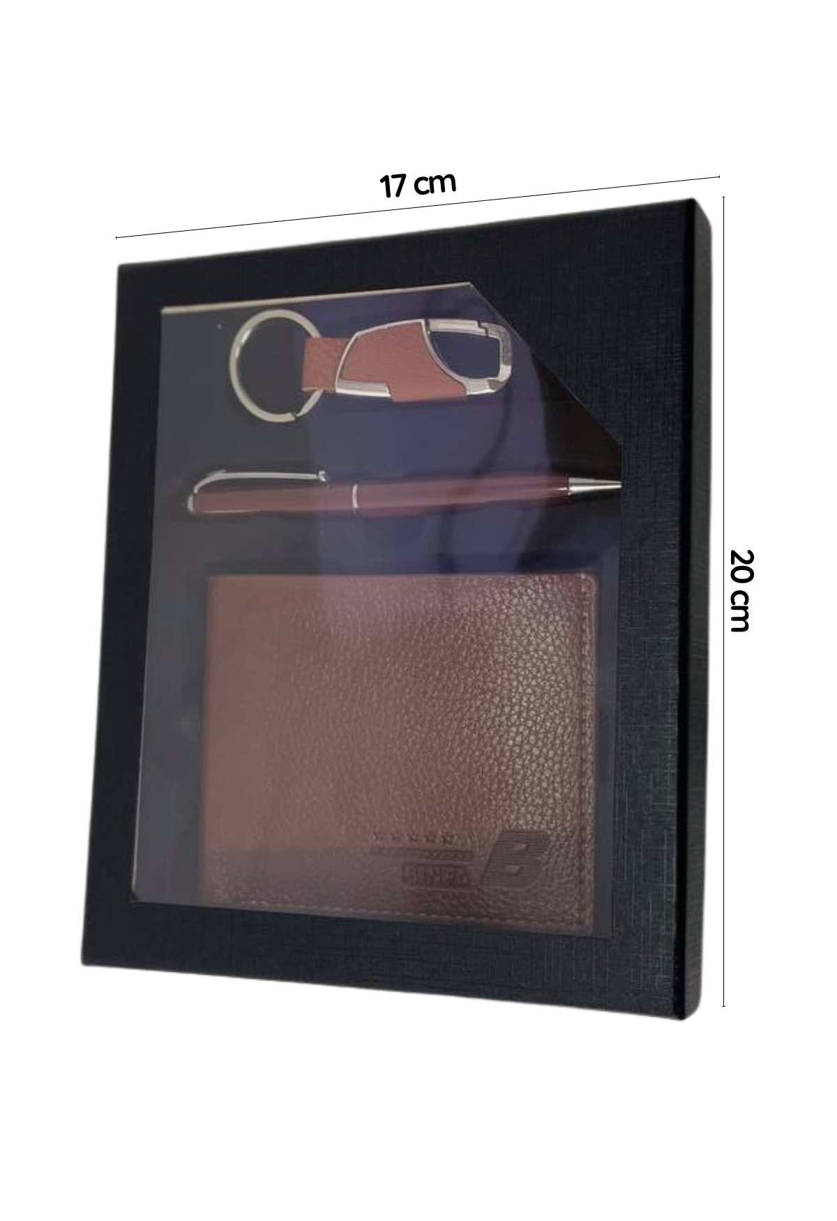 Set De Regalo Hombre Billetera Lapicero Y Llavero Elegante