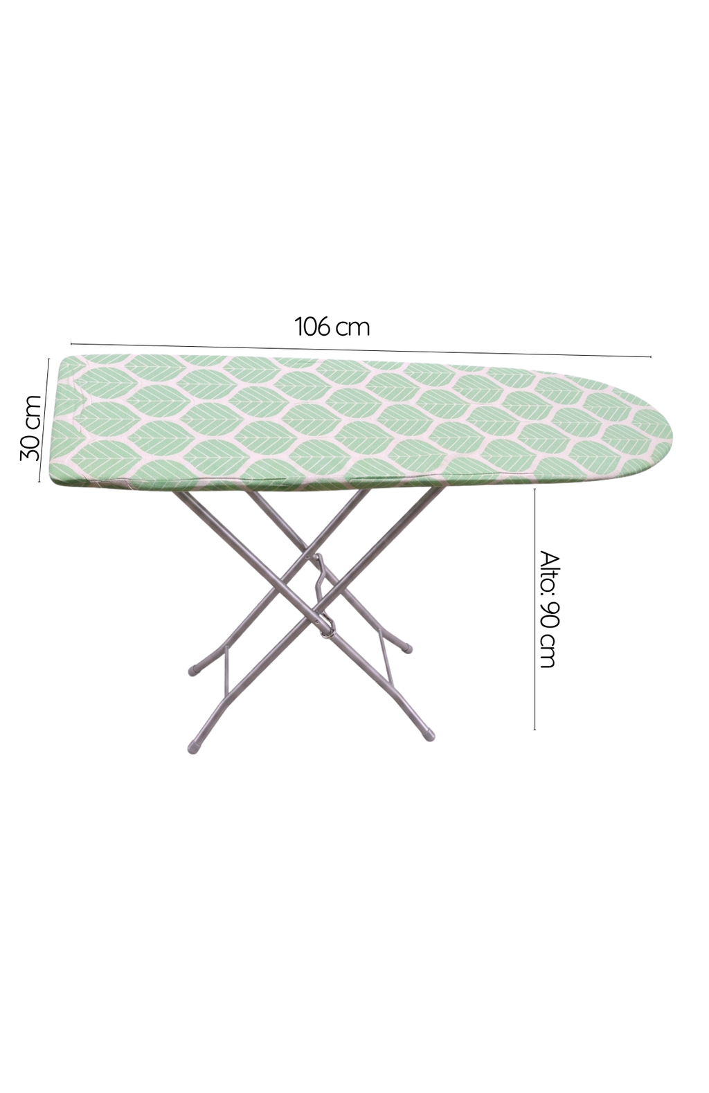 Tabla De Planchar Plegable Compacta Diseño Hojas 106x30 Cm