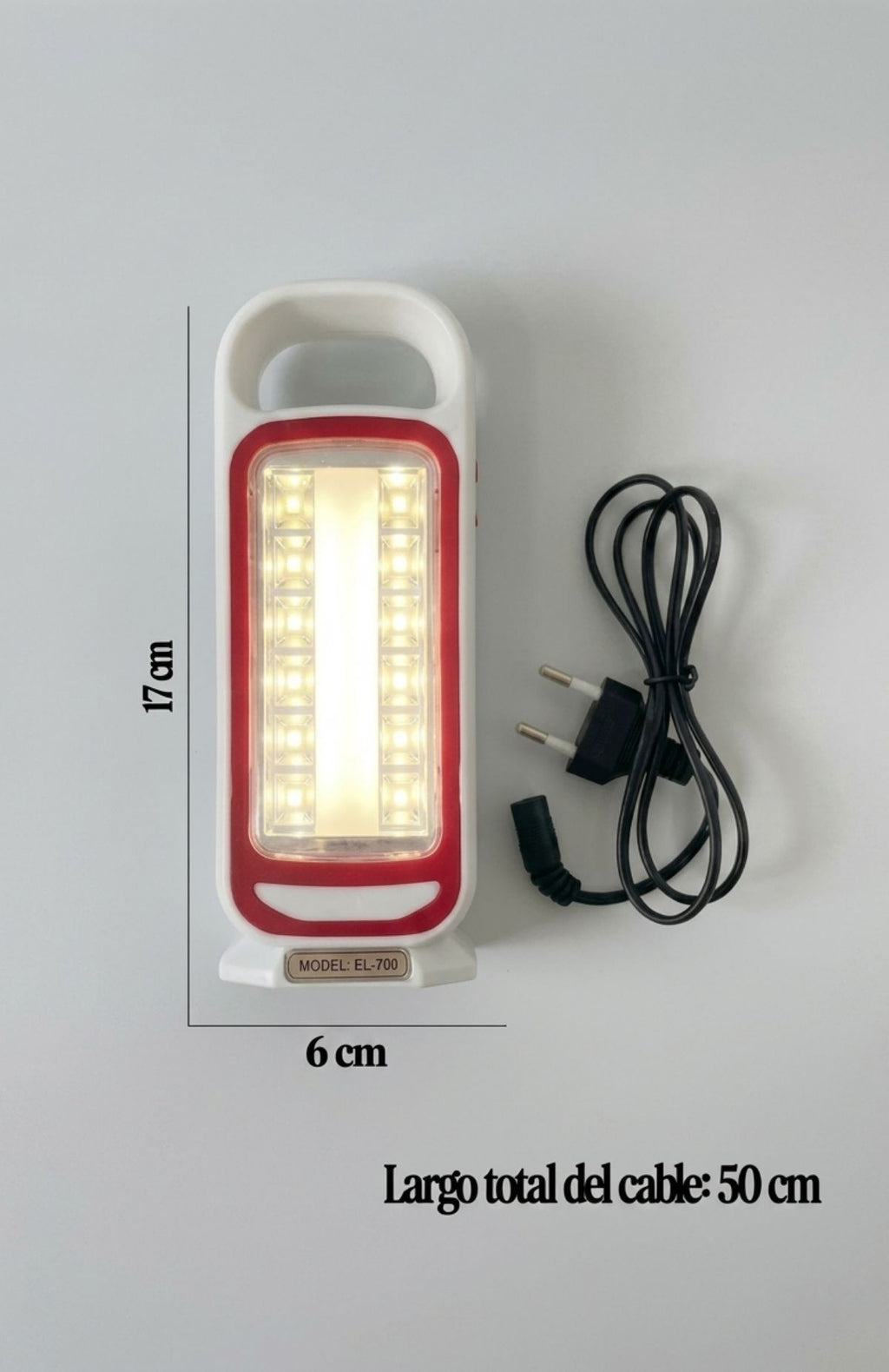 Luz De Emergencia Led Recargable 52cm Tubo Portátil Usb