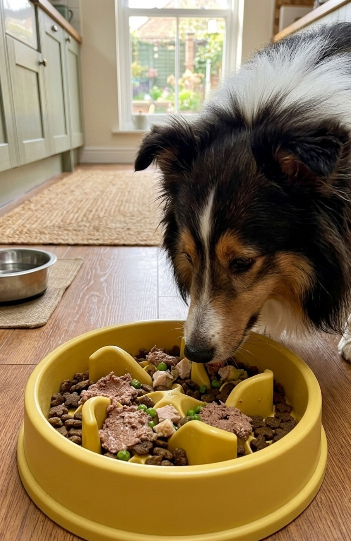 Plato Antiansiedad Estrellitas Comedero Lento Mascotas