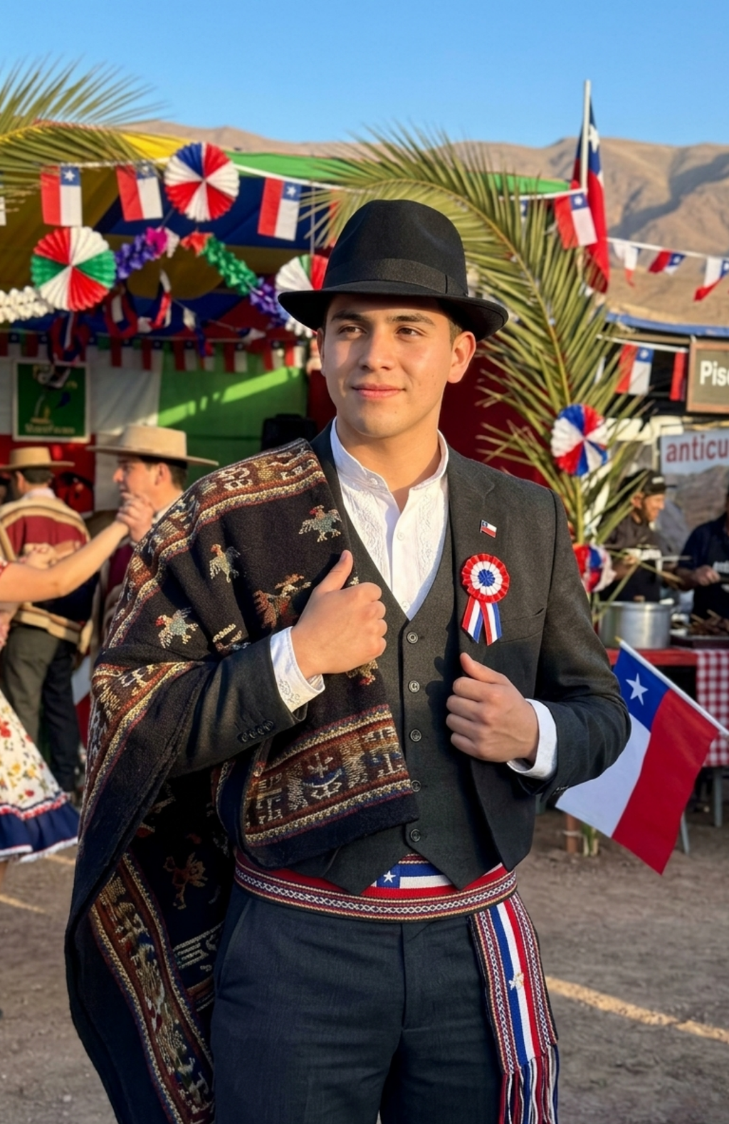 Sombrero Nortino Hombre Gorro Gorra Boina Fiestas Patrias