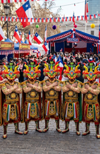 Pack 5 Máscaras La Tirana Diablada Traje Típico Baile Fiestas