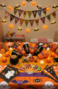 Pack 6 Vasos De Plástico Halloween Fiesta Decorativo