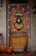 Timbre Para Puerta Calavera Decoración Fiesta Halloween