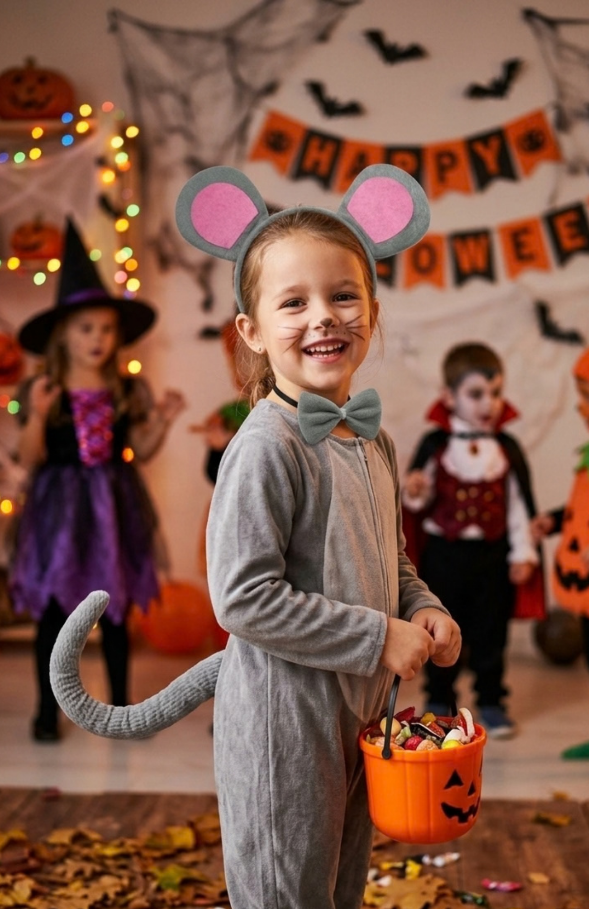 Set Animal 3 Piezas Disfraz Halloween Modelos Varios