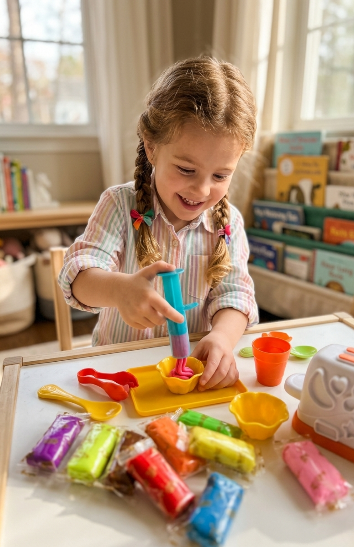 Kit Creativo De Plastilinas Con Máquina Tostadora Infantil