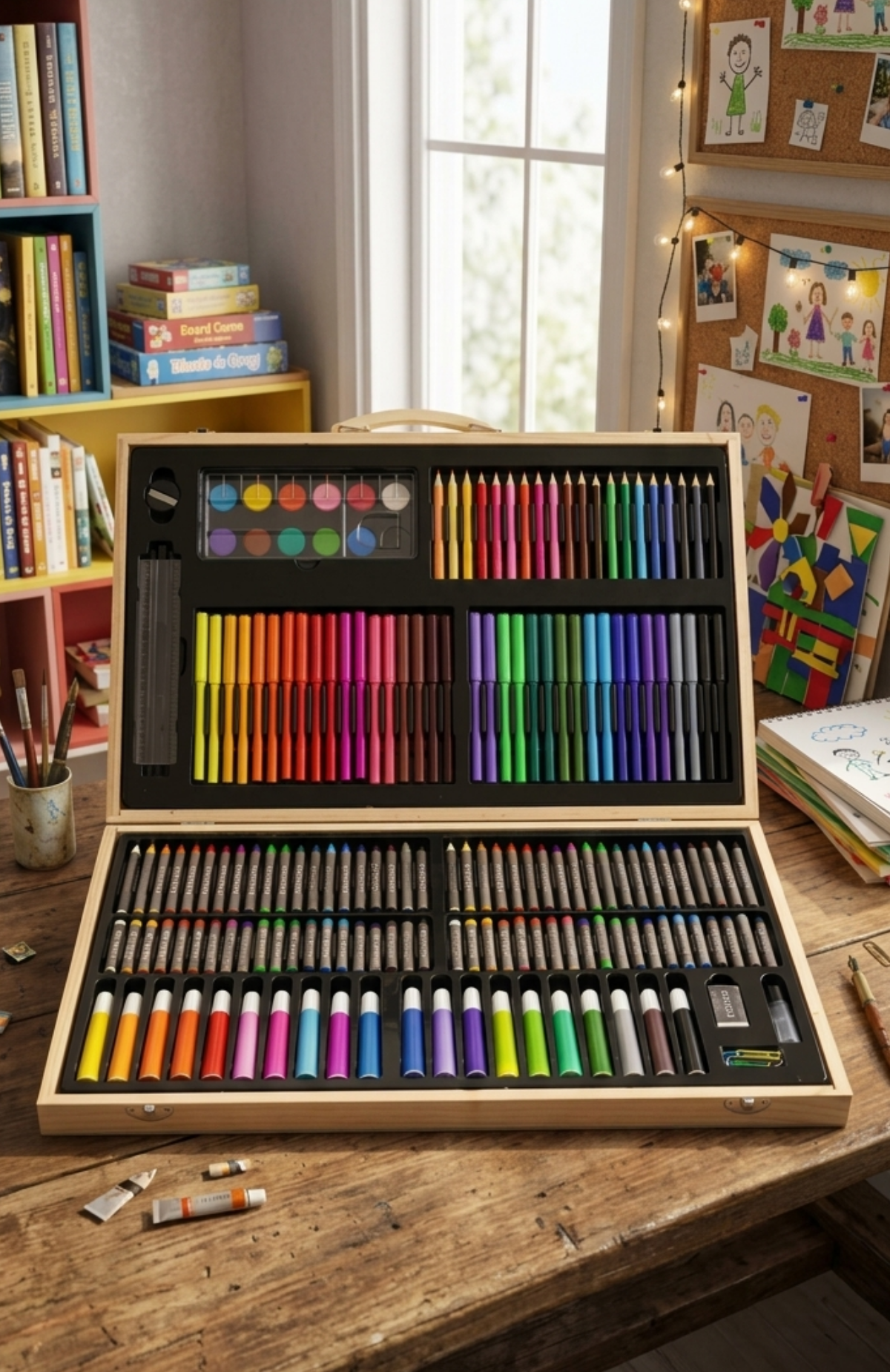 Maletín De Arte Artist Kit 180 Piezas Con Lápices Colores