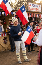 Set De Gorro Y Polainas Chilote Bailes Típico Fiestas Patrias