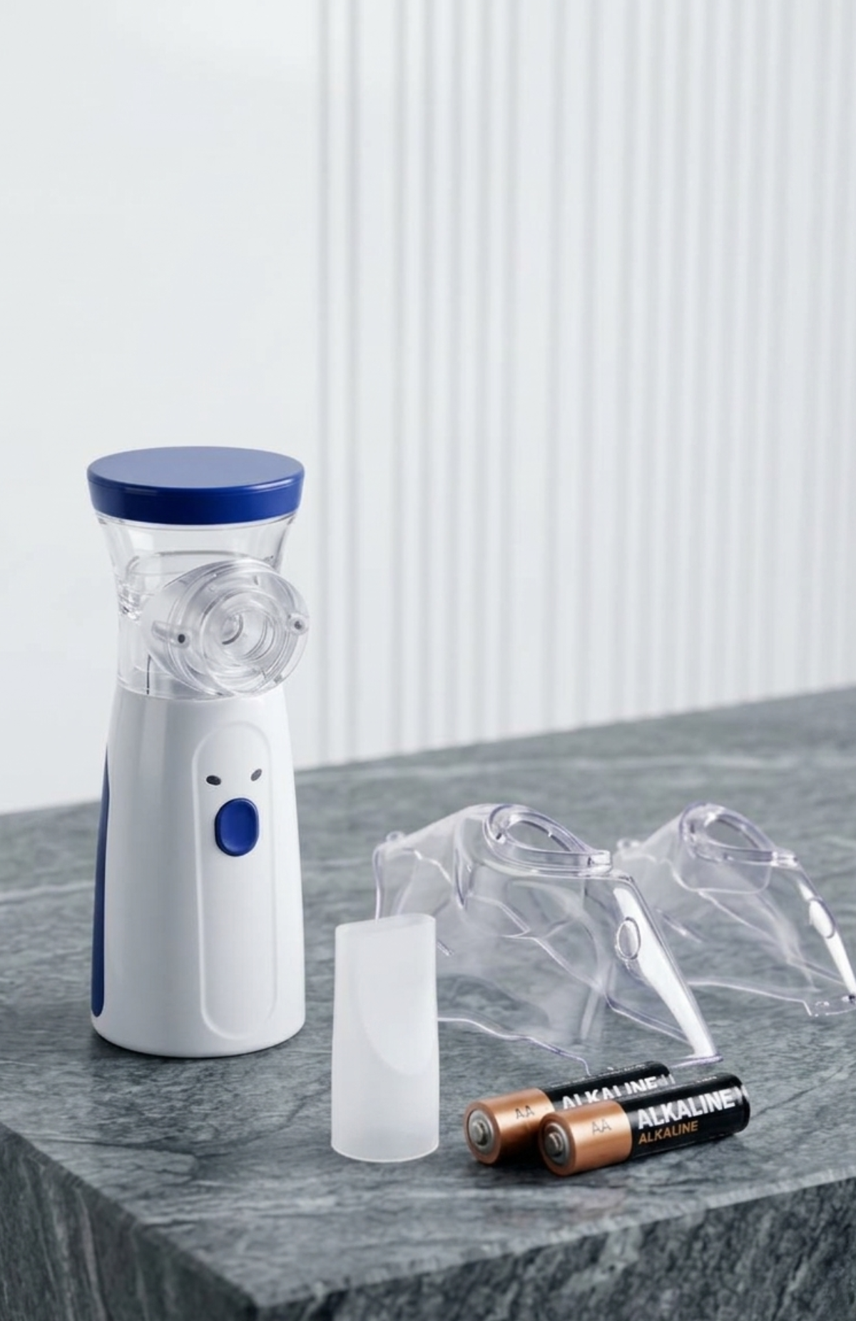 Nebulizador Portátil Niños Y Adultos Mesh Vaporizador Color Blanco