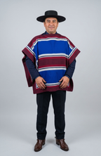 Manta Poncho Huaso Baile Cueca Fecha Patrias 90x130cm