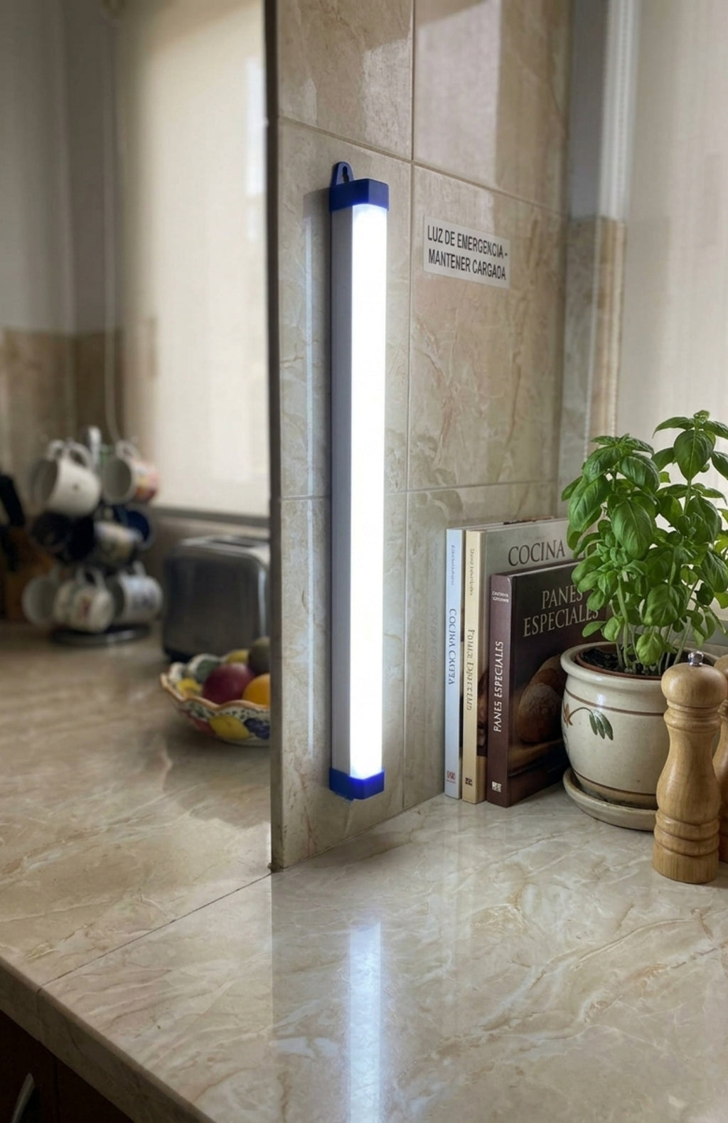 Luz De Emergencia Led Recargable 52cm Tubo Portátil USB