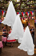 Packs Pañuelos Para Cueca Blonda Blancos Fiesta Chile