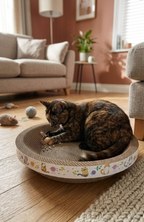 Rascador Cartón Corrugado Petz Nido Piso Para Gatos 35cm