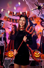 Set De Disfraz De Diablita 4 Piezas Sexy Halloween