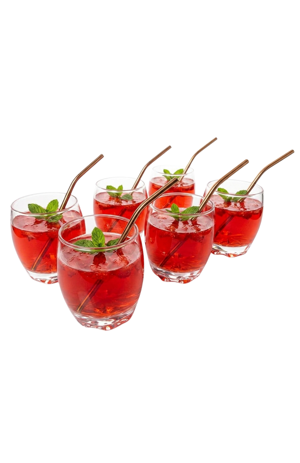 Set De 6 Vasos De Vidrio Bajos Allegra Nápoles 290ml