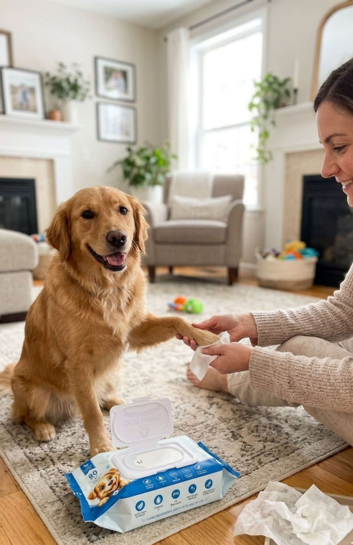 Toallitas Húmedas Perros PETGAGA 80 Unidades Aloe Vera