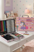 Estuche Maletín Set De Arte 53 Piezas, Para Dibujar Y Pintar