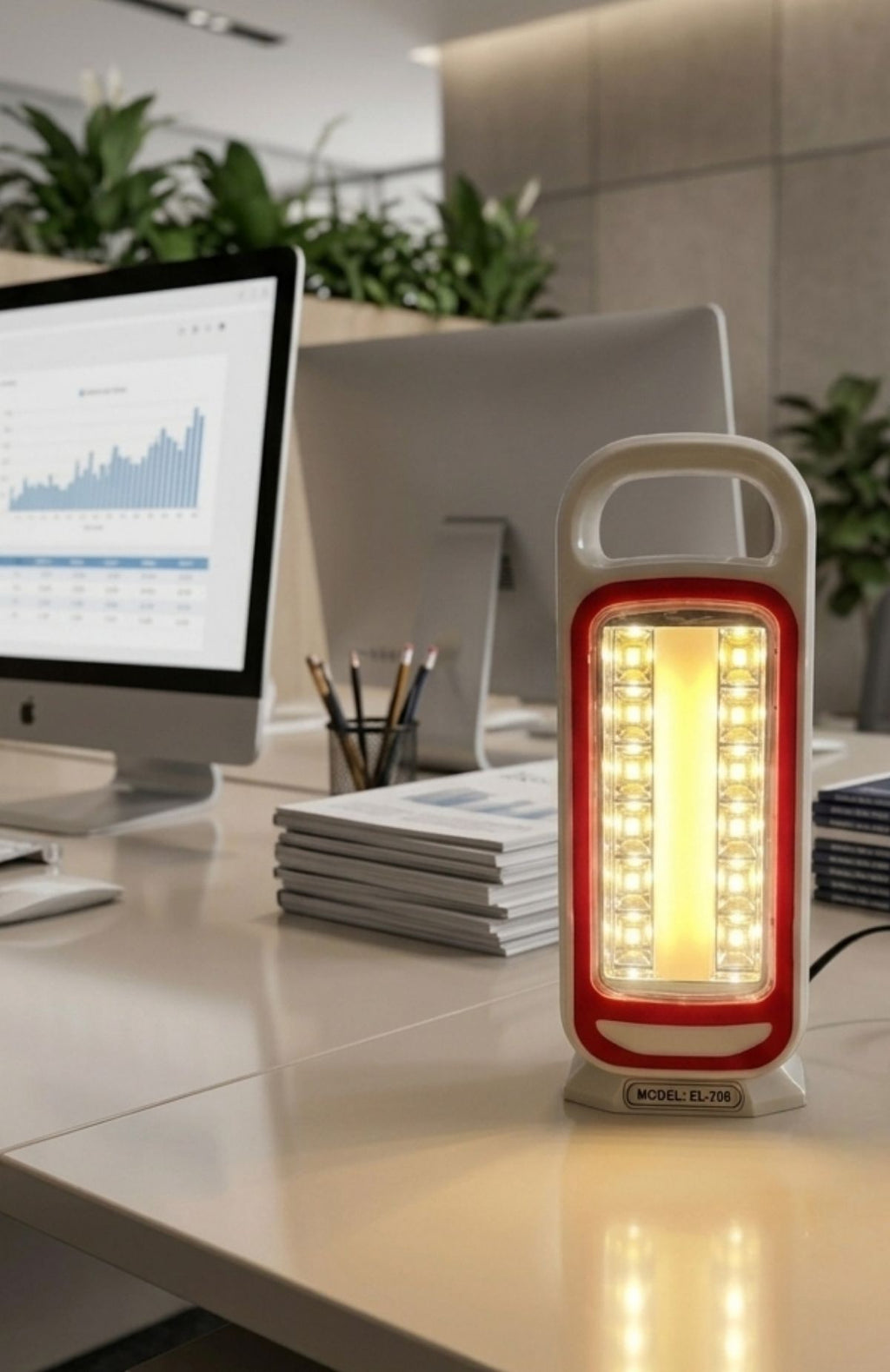 Luz De Emergencia Led Recargable 52cm Tubo Portátil Usb