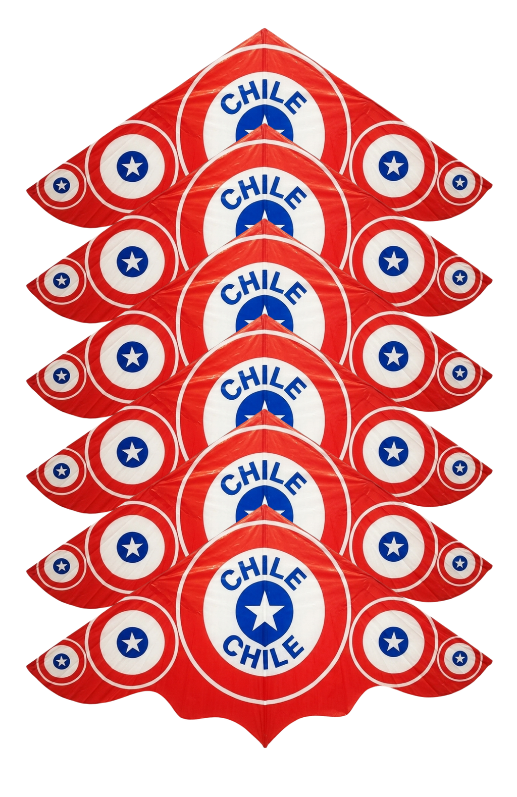 Pack 6 Cometas Bandera Chile Volantín Fiestas Patrias Chile
