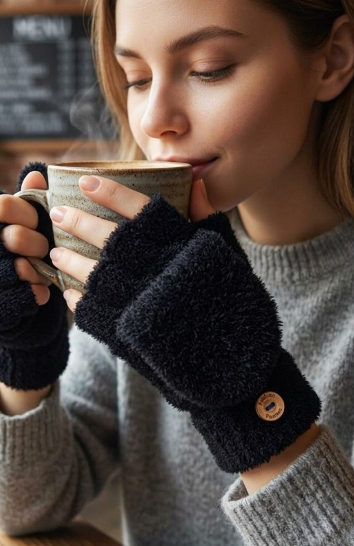 Guantes Térmicos De Invierno Sin Dedos Convertibles