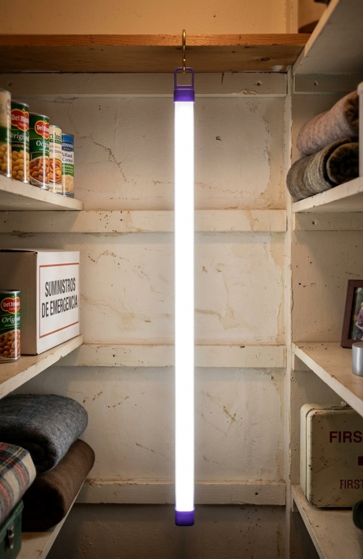 Luz De Emergencia Led Recargable 52cm Tubo Portátil USB