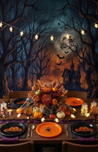 Pack 6 Platos De Plástico Halloween Fiesta Decorativo