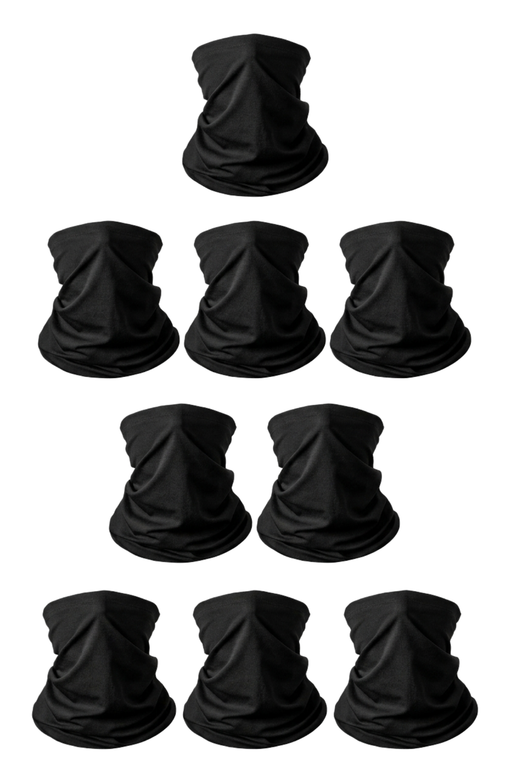 Pack 10 Bandanas Colores Lisos Elegible Tubulares Uv Deportivas