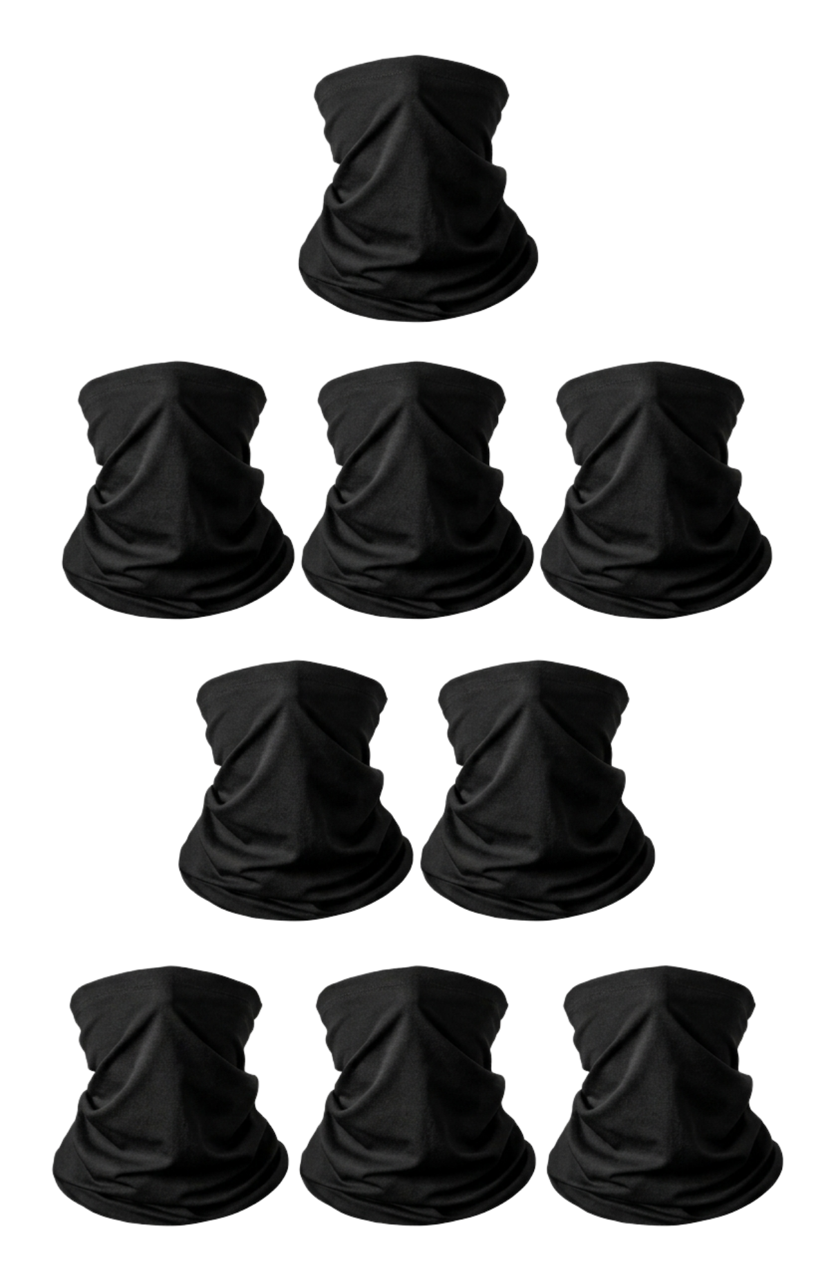 Pack 10 Bandanas Colores Lisos Elegible Tubulares Uv Deportivas