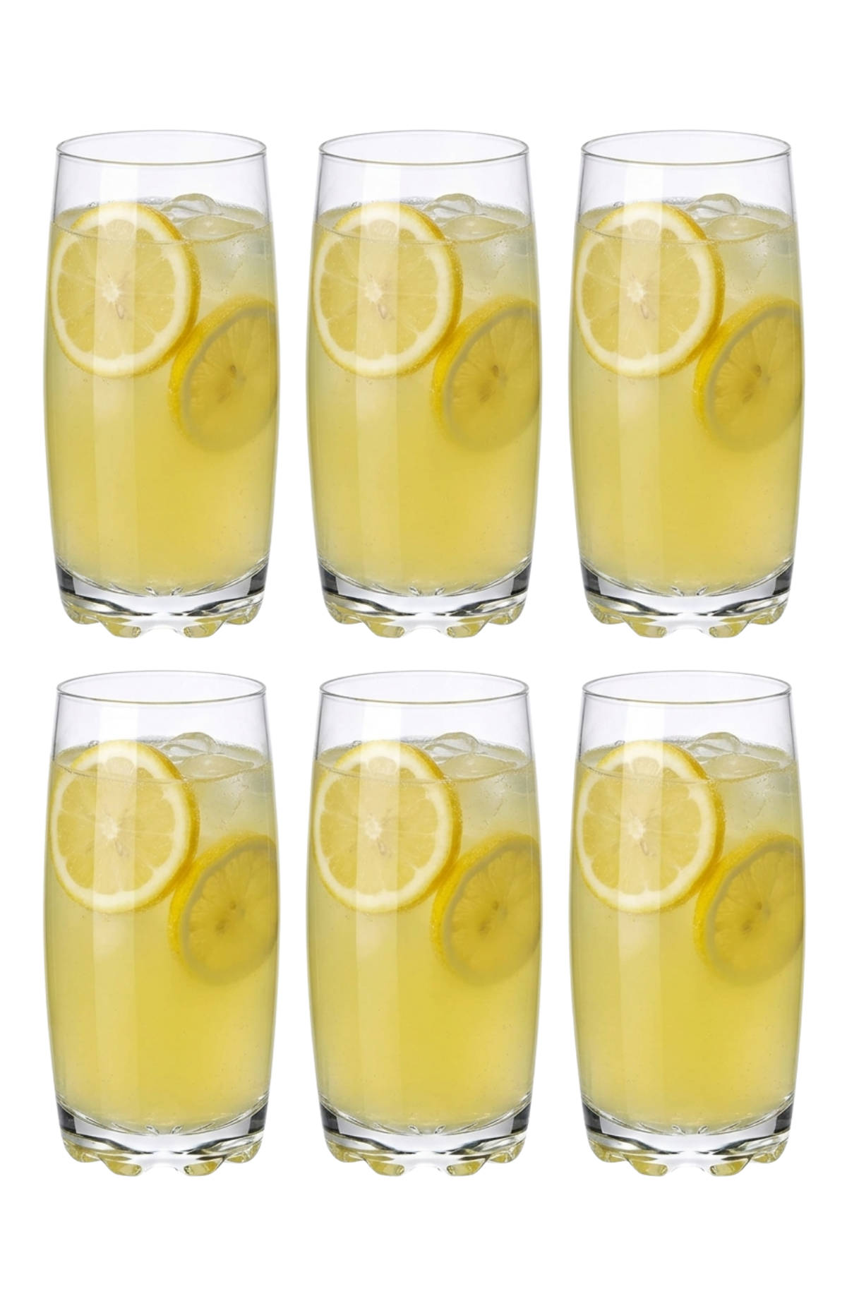 Set De 6 Vasos De Vidrio Altos Allegra Cooler Nápoles 390ml