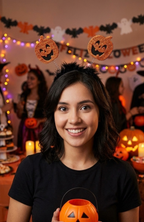 Cintillo Diadema Calabazas Resortes Halloween Disfraz Fiesta