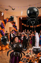 Globo Metalizado Araña Halloween Gigante 54x80cm Decoración