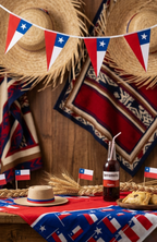 Pack 3 Guirnalda Fiestas Patrias Banderines 20x28 Cm - 3.5 M