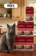 Pack 6 Snack Bioline Para Gato Con Catnip Y Salmón / Bacalao 80 G
