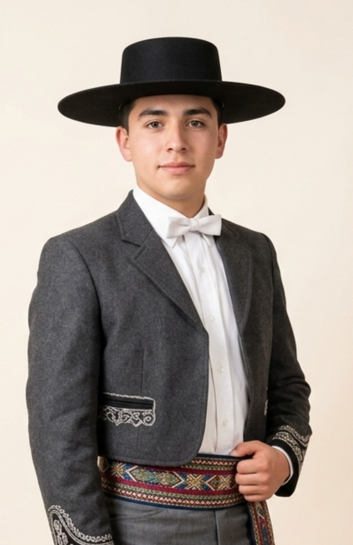 Sombrero Huaso Fiestas Patrias Juvenil / Adulto Negro