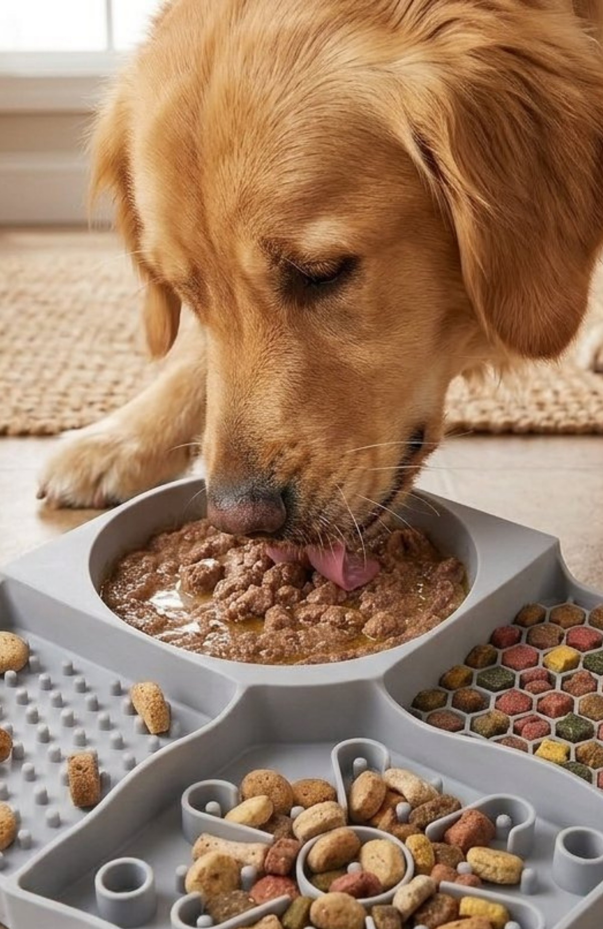 Bandeja 4 En 1 Antiansiedad Para Lamer Perros Y Gatos