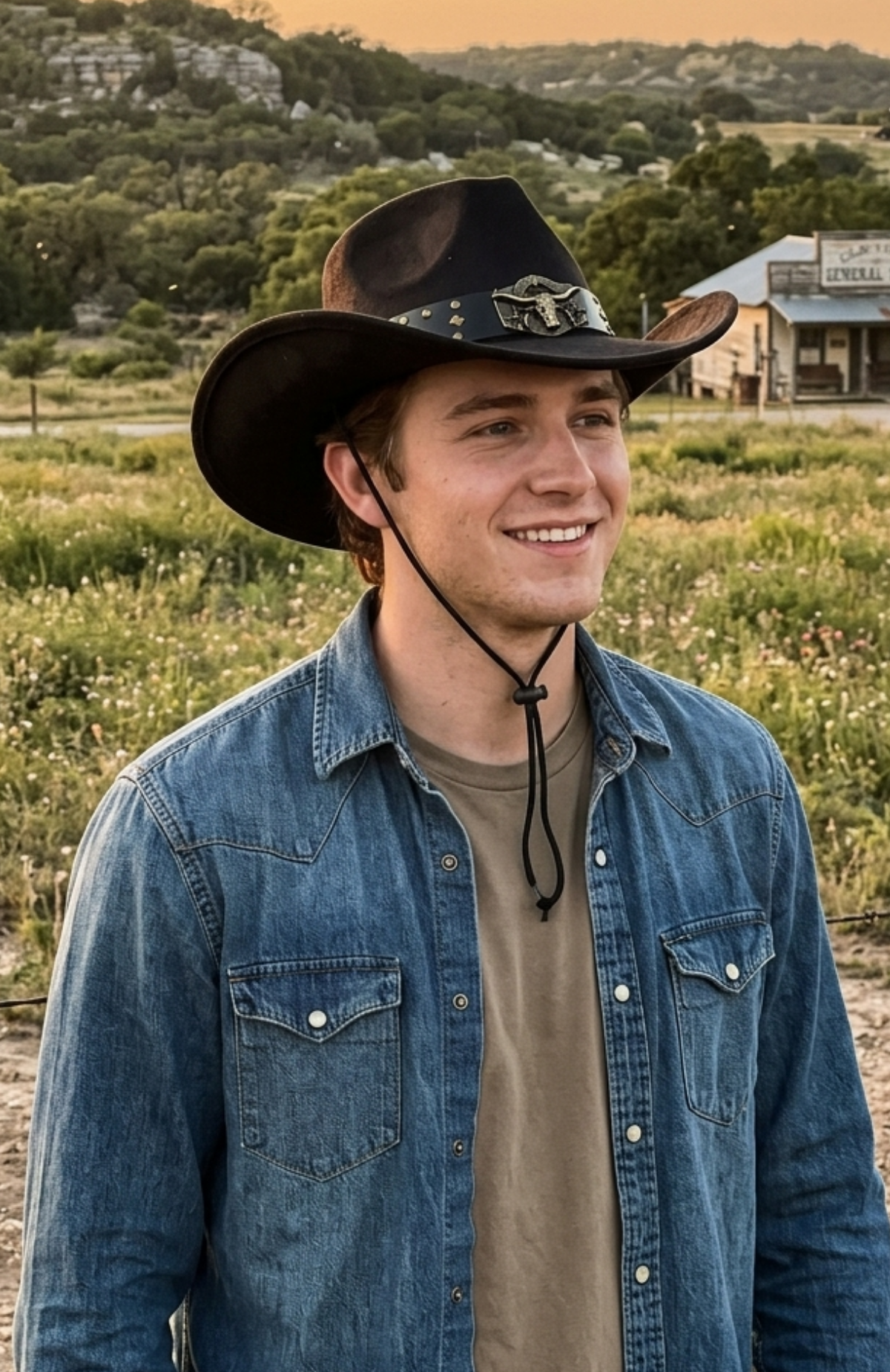Sombrero Vaquero Estilo Western Texano Adultos Unisex Cowboy