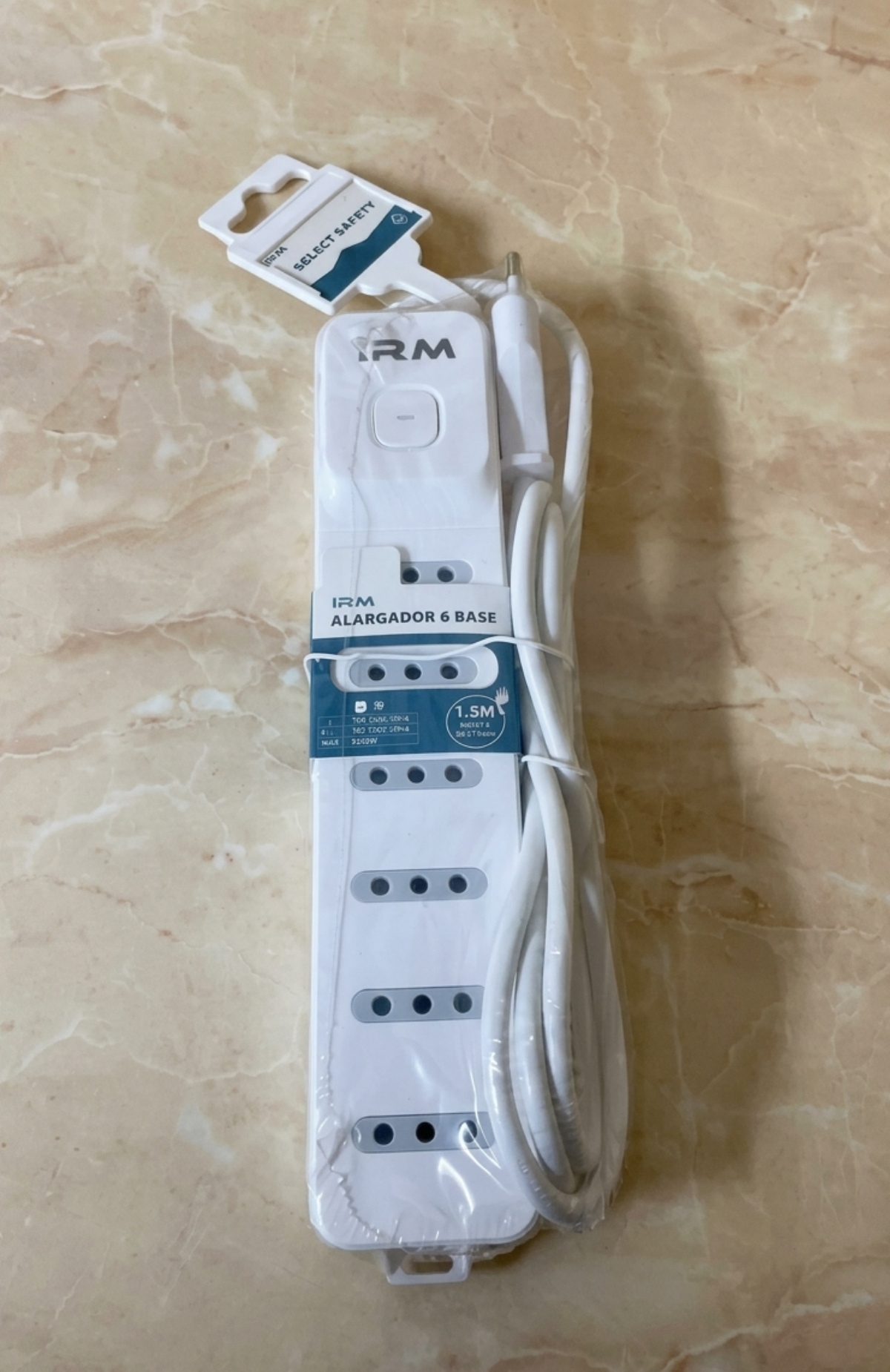 Alargador Zapatilla 6 Tomas 1.5 Metros Con Interruptor