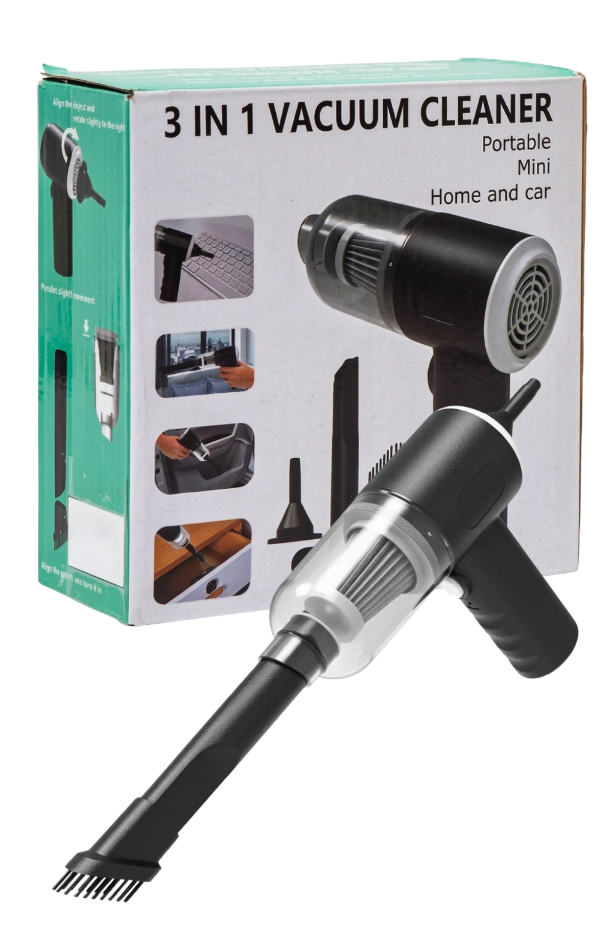 Mini Aspiradora De Mano Inalámbrica Potente Para Auto Y Casa