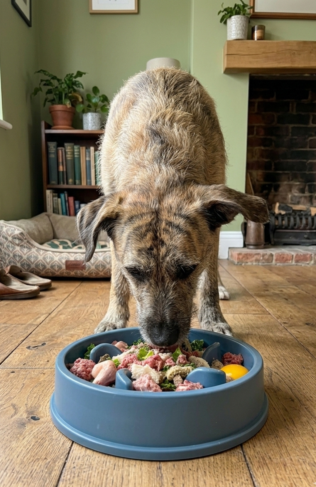 Plato Antiansiedad Estrellitas Comedero Lento Mascotas