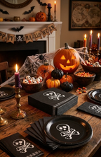 Pack 20 Servilletas Halloween Calavera 20 Unidades Multiuso